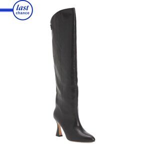 DEE OCLEPPO Black Leather Ojai High Knee Boots